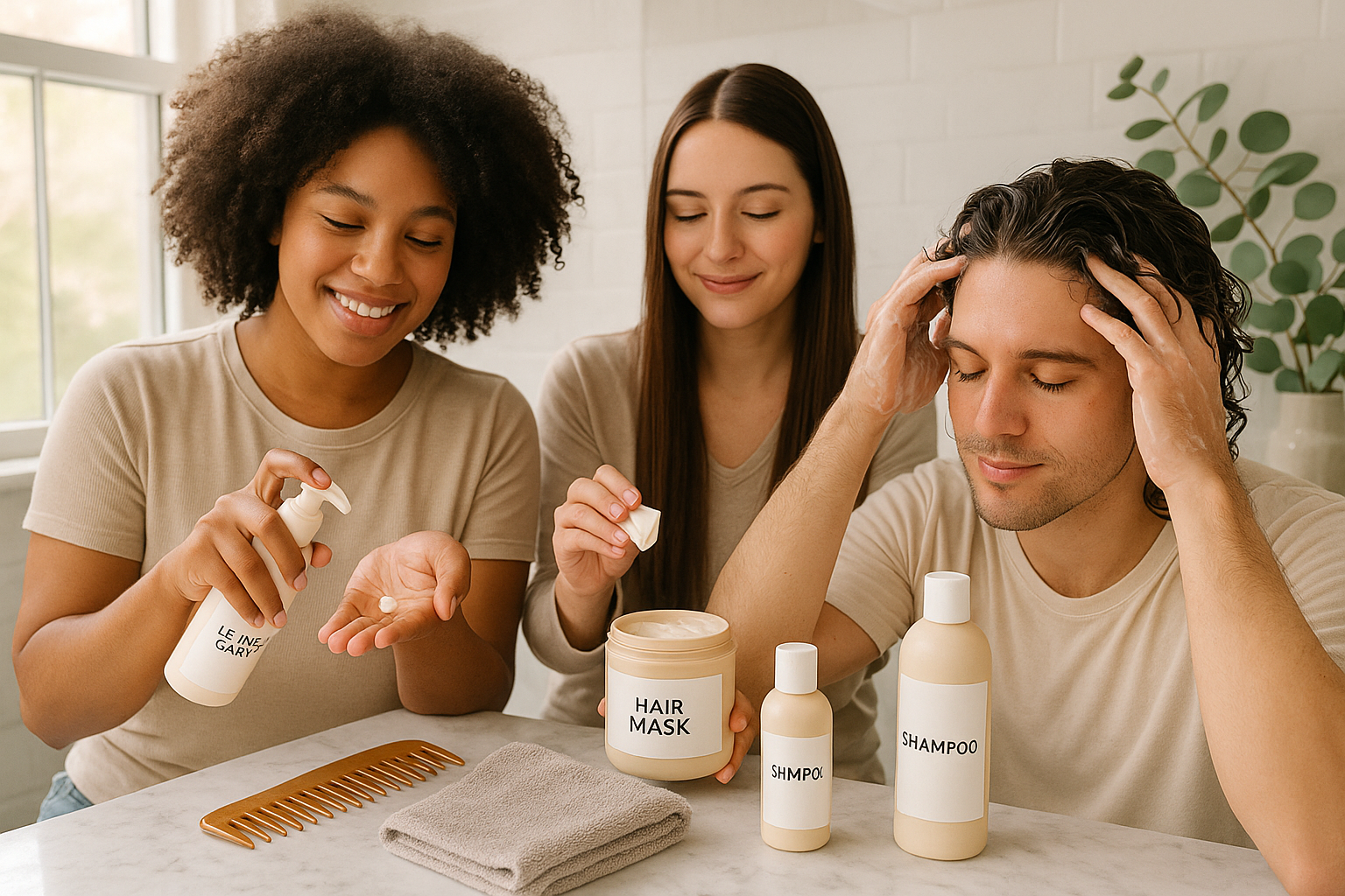 All-Gender Professional Hair Care System - Lifestyle Usage