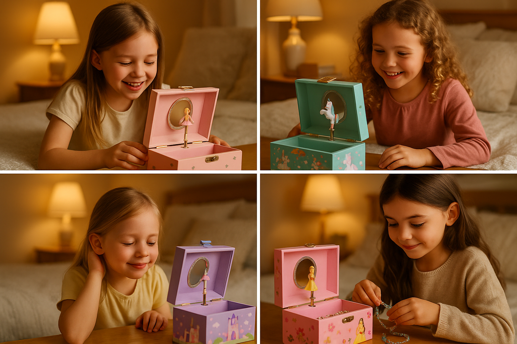 Girls' Musical Jewelry Box Collection - Bedroom Lifestyle