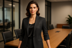 Women's Gray Professional Blazer - Boardroom Style