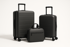 Charcoal Gray Travel Luggage Set - Product Shot