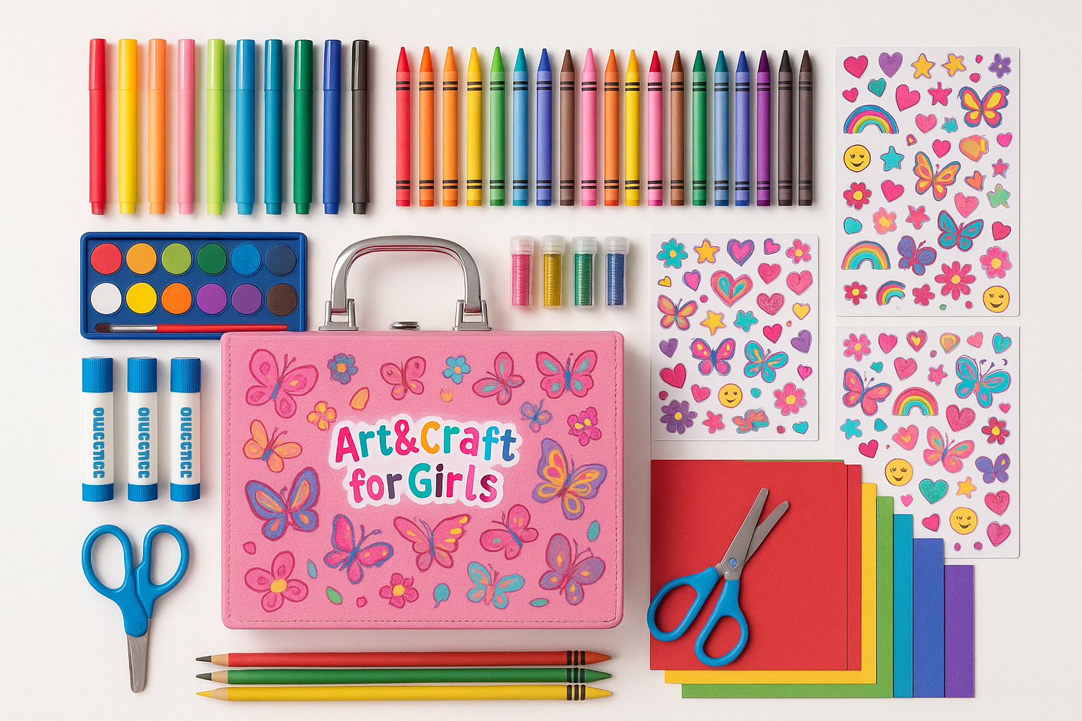 Girls' Arts & Crafts Creativity Kit - Product Display