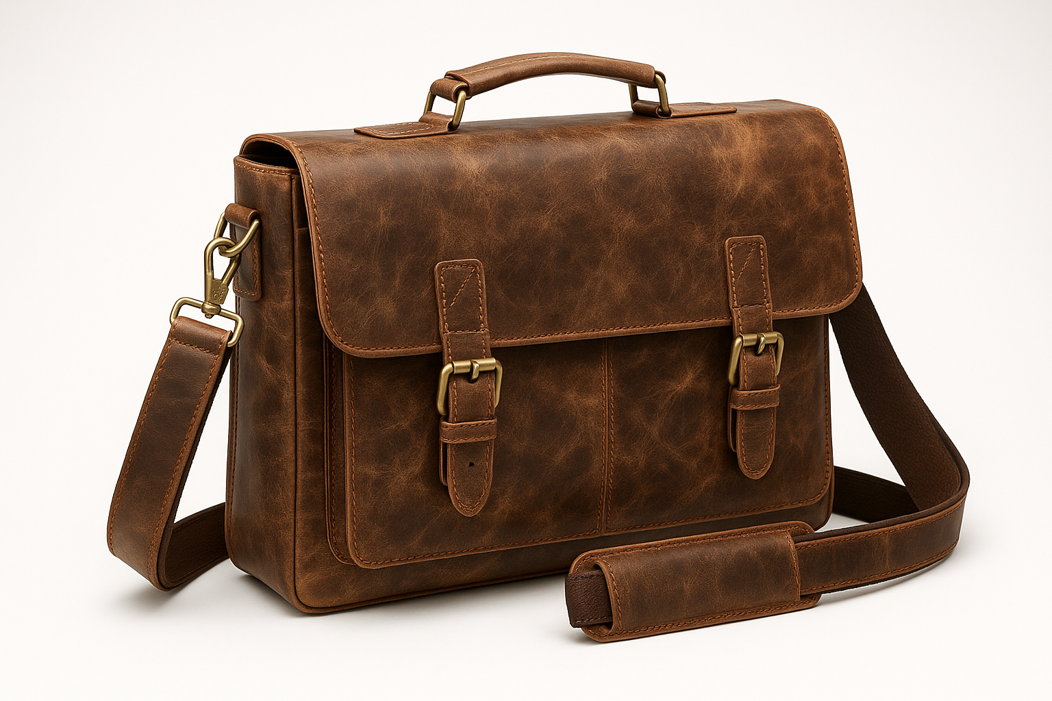 Vintage Distressed Standard 15-inch - Executive Messenger Bag
