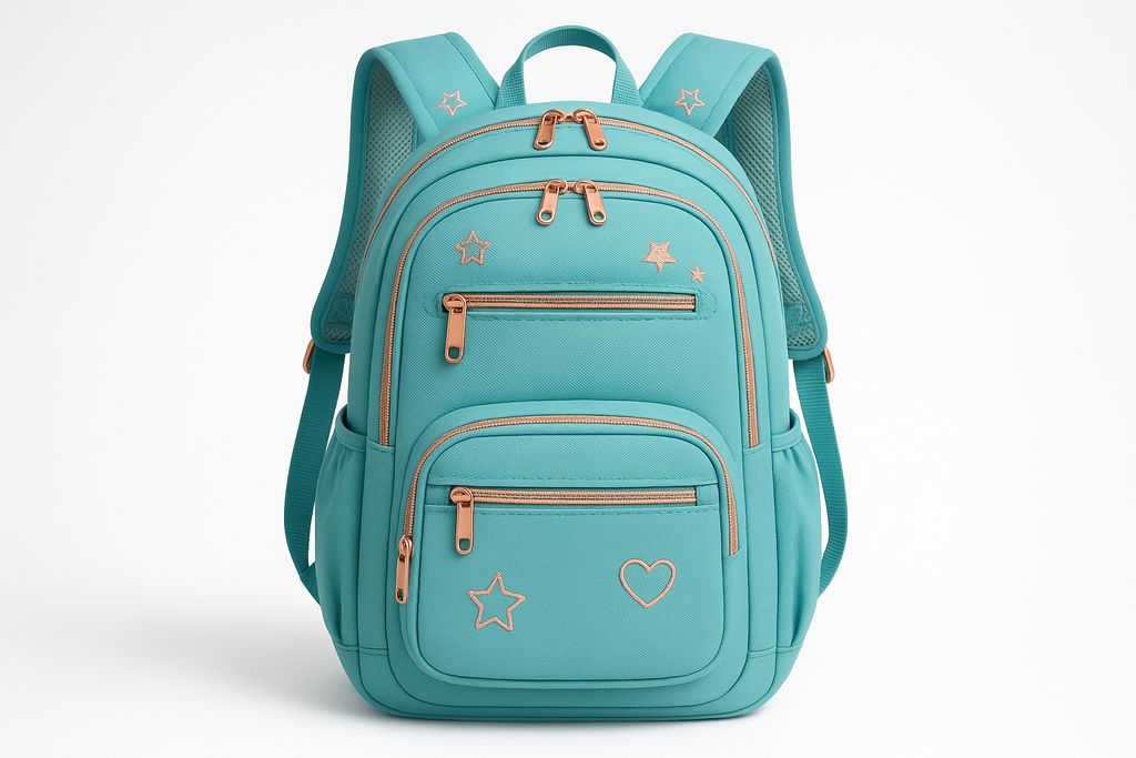Girls' Stylish School Backpack - Product Photo