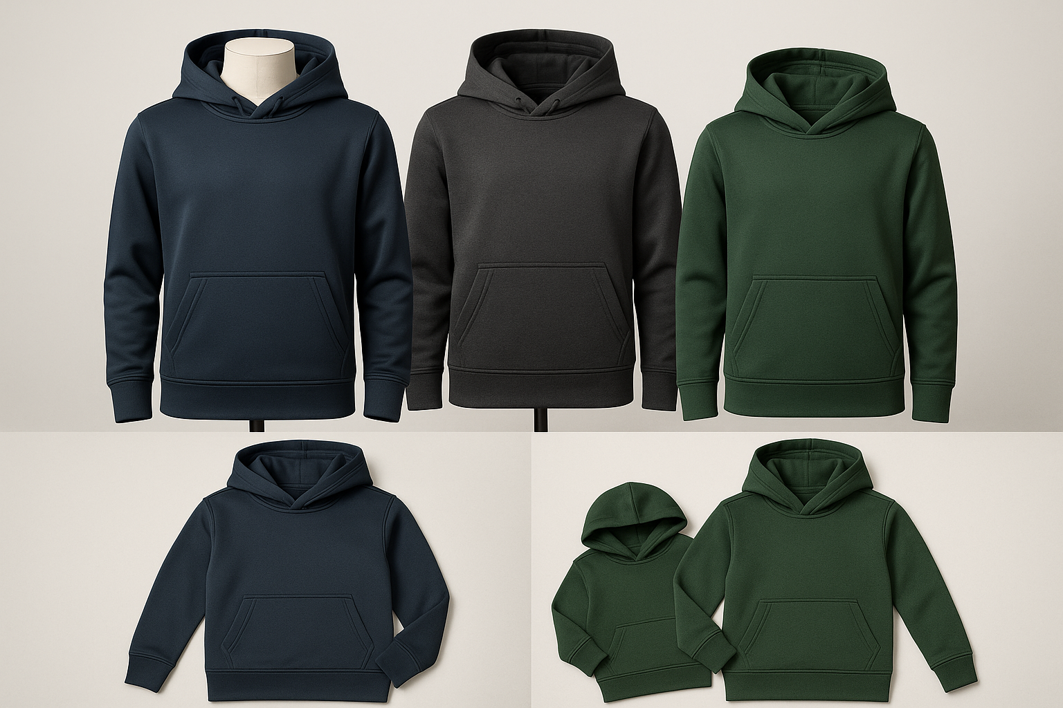 Boys' Athletic Hoodie Collection - Product Display