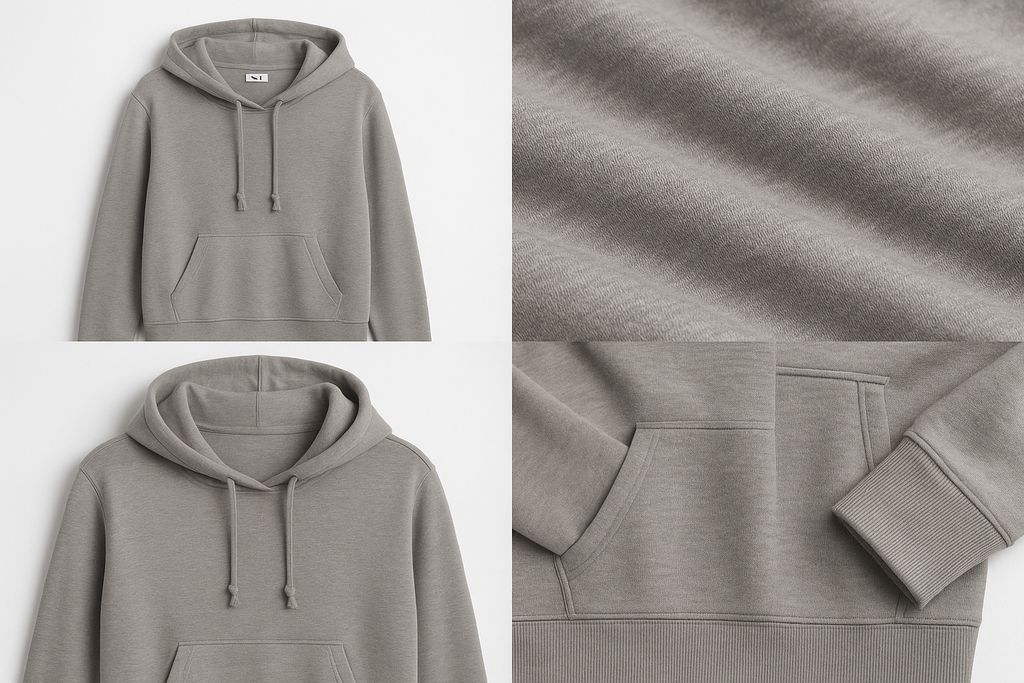 Heather Gray XL - Premium Detail Features