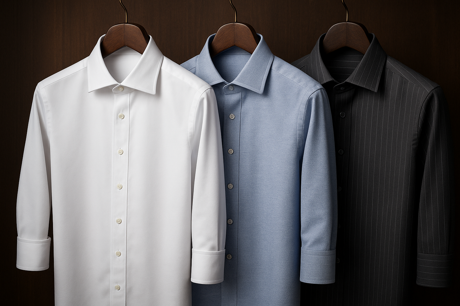 Men's Premium Executive Dress Shirt Collection - Product Display