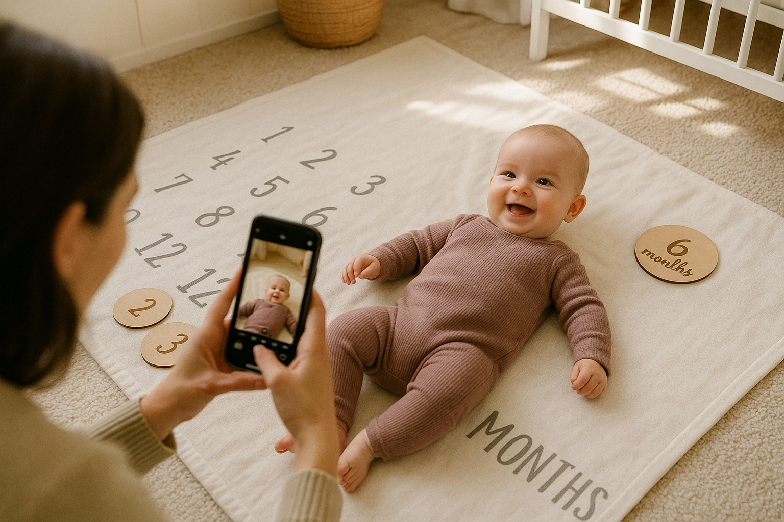 Baby Milestone Memory Set - Lifestyle Usage