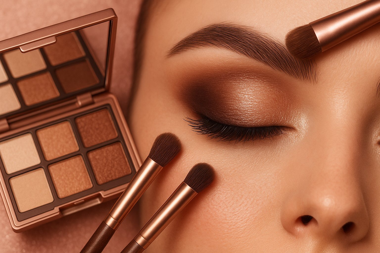 Women's Professional Eyeshadow Palette - In Use