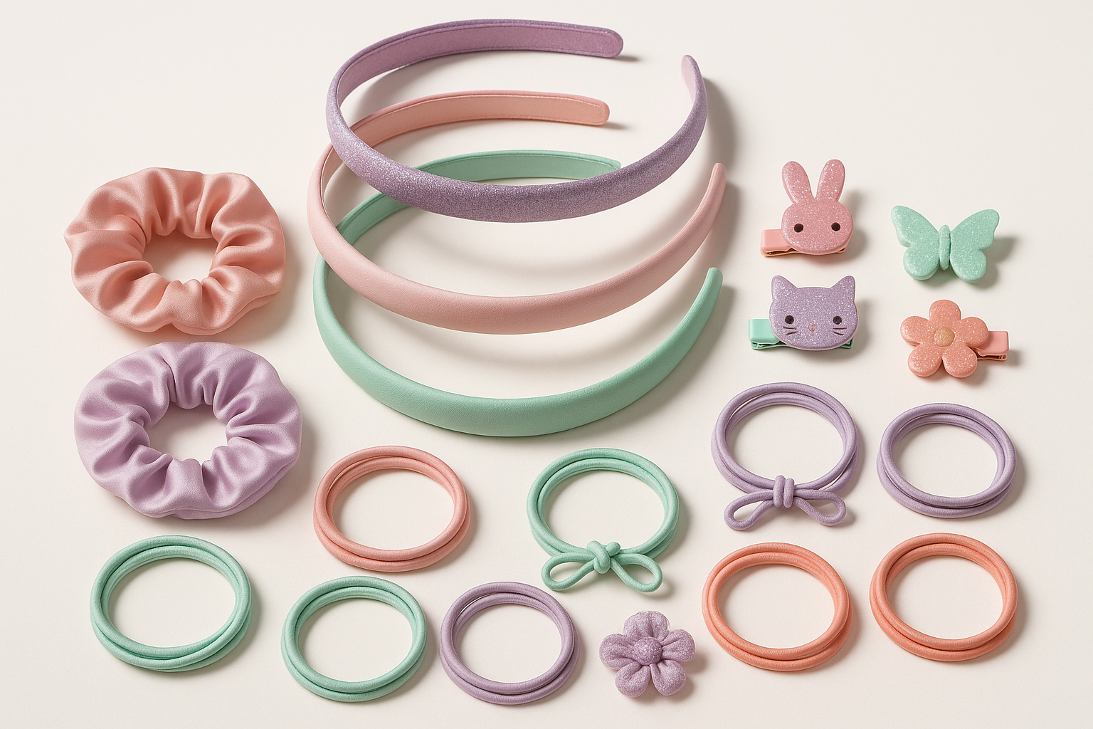 Girls Hair Accessories Set - Product Display