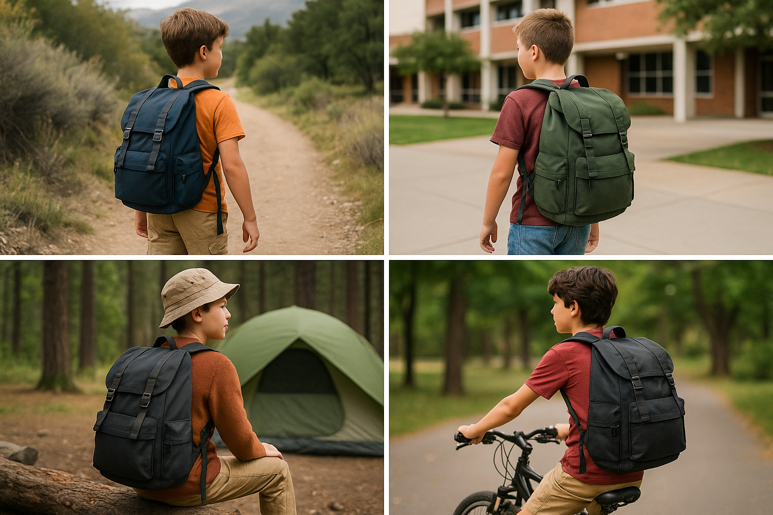 Boys' Adventure Backpack Collection - Outdoor Adventure