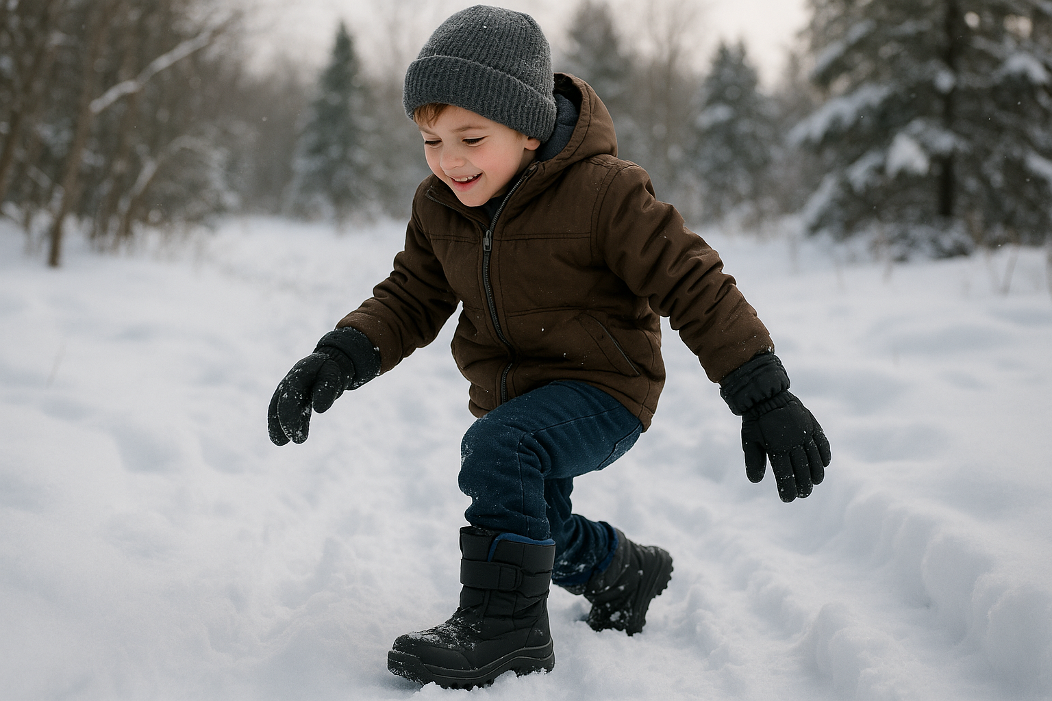 Boys' Winter Snow Boots - Winter Lifestyle