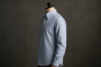 All-Gender Classic Button-Down - Light Blue Side View