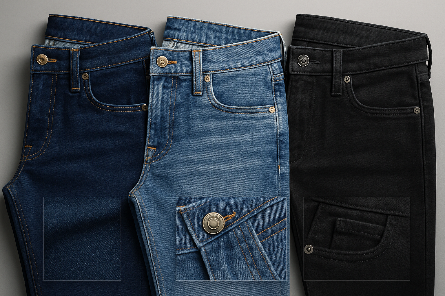 Men's Denim Jeans - Wash Variations