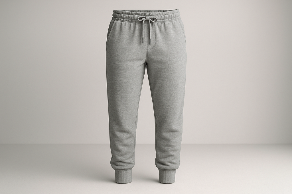 All-Gender Comfort Joggers - Heather Gray Front View