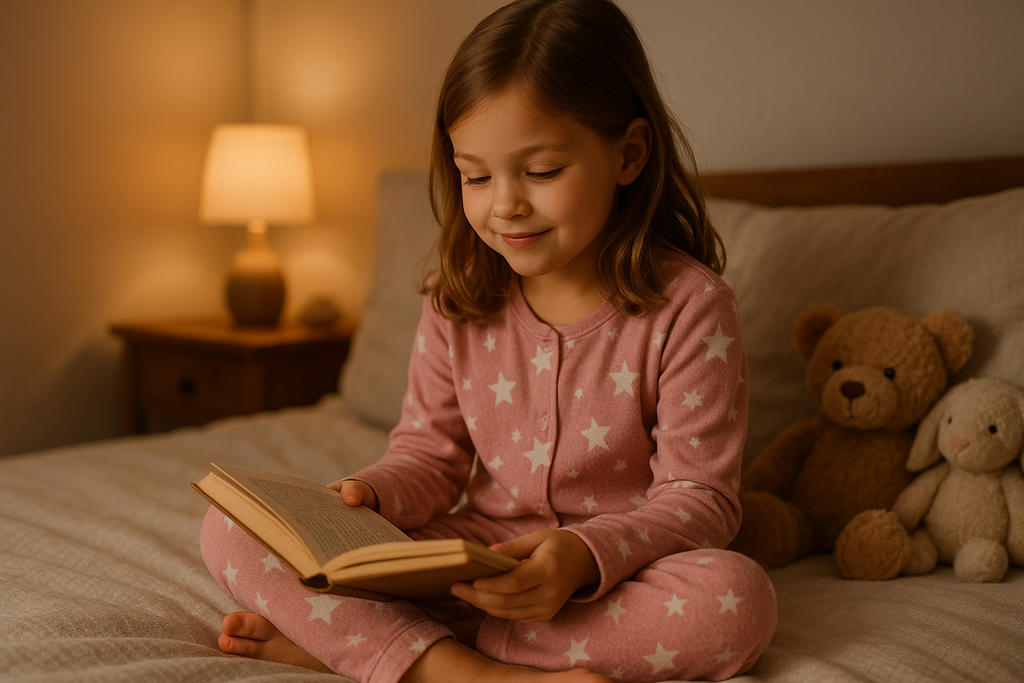 Girls' Cozy Pajama Set - Lifestyle Photo