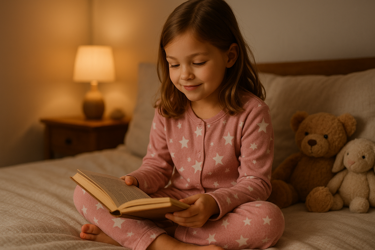 Girls' Cozy Pajama Set - Lifestyle Photo