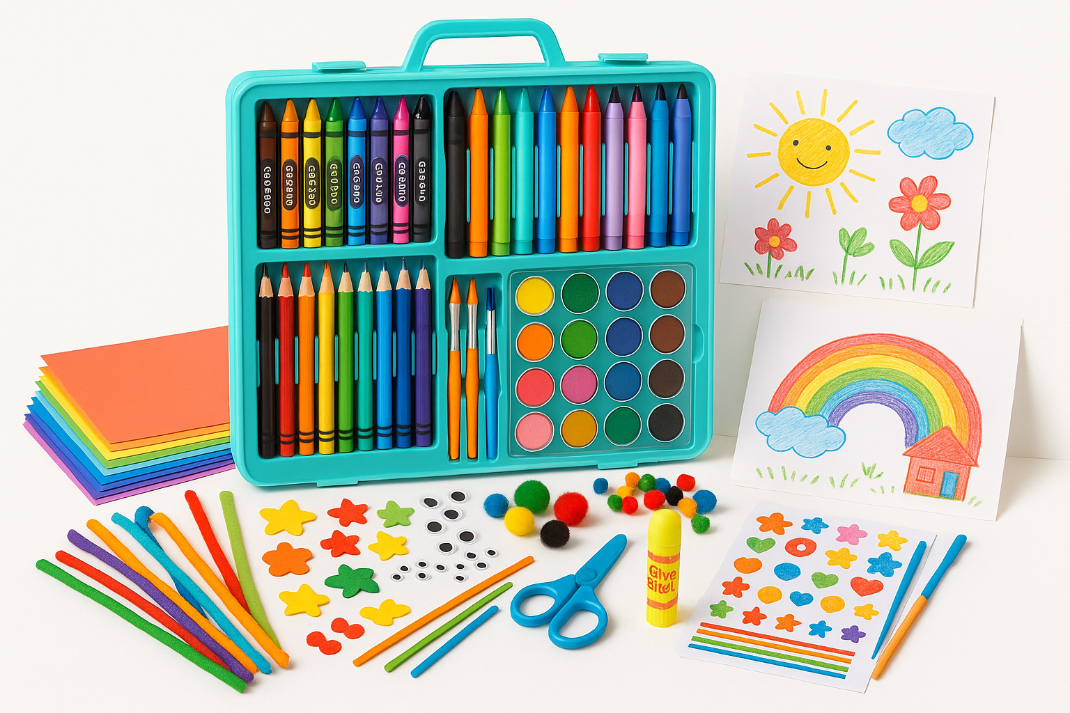 Kids Creative Art & Craft Mega Set - Product Layout