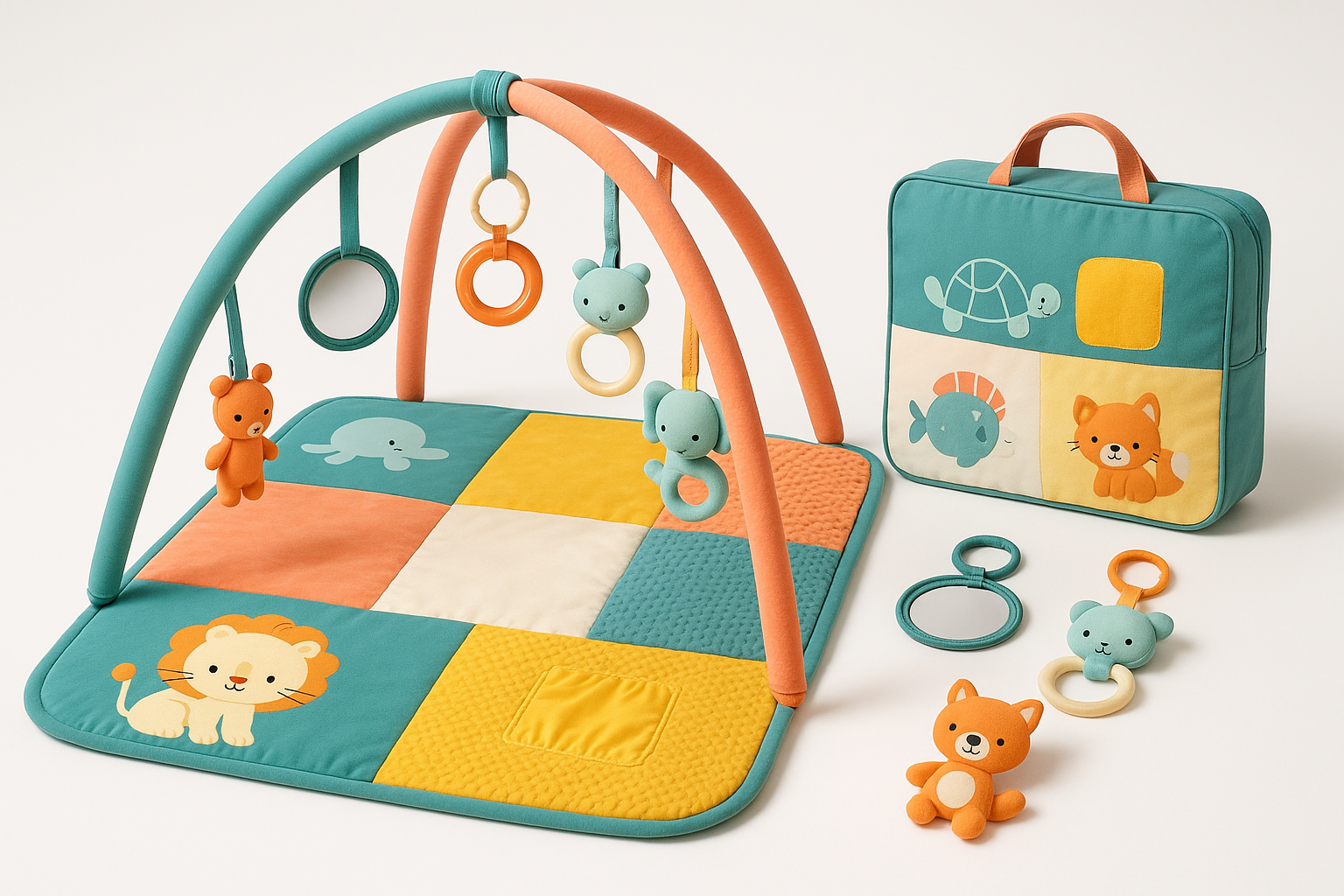 Baby Sensory Play Mat Set - Product Photography