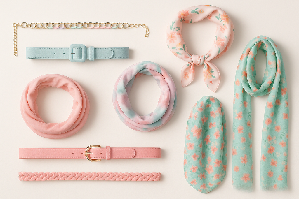 Girls Belt & Scarf Collection - Product Display
