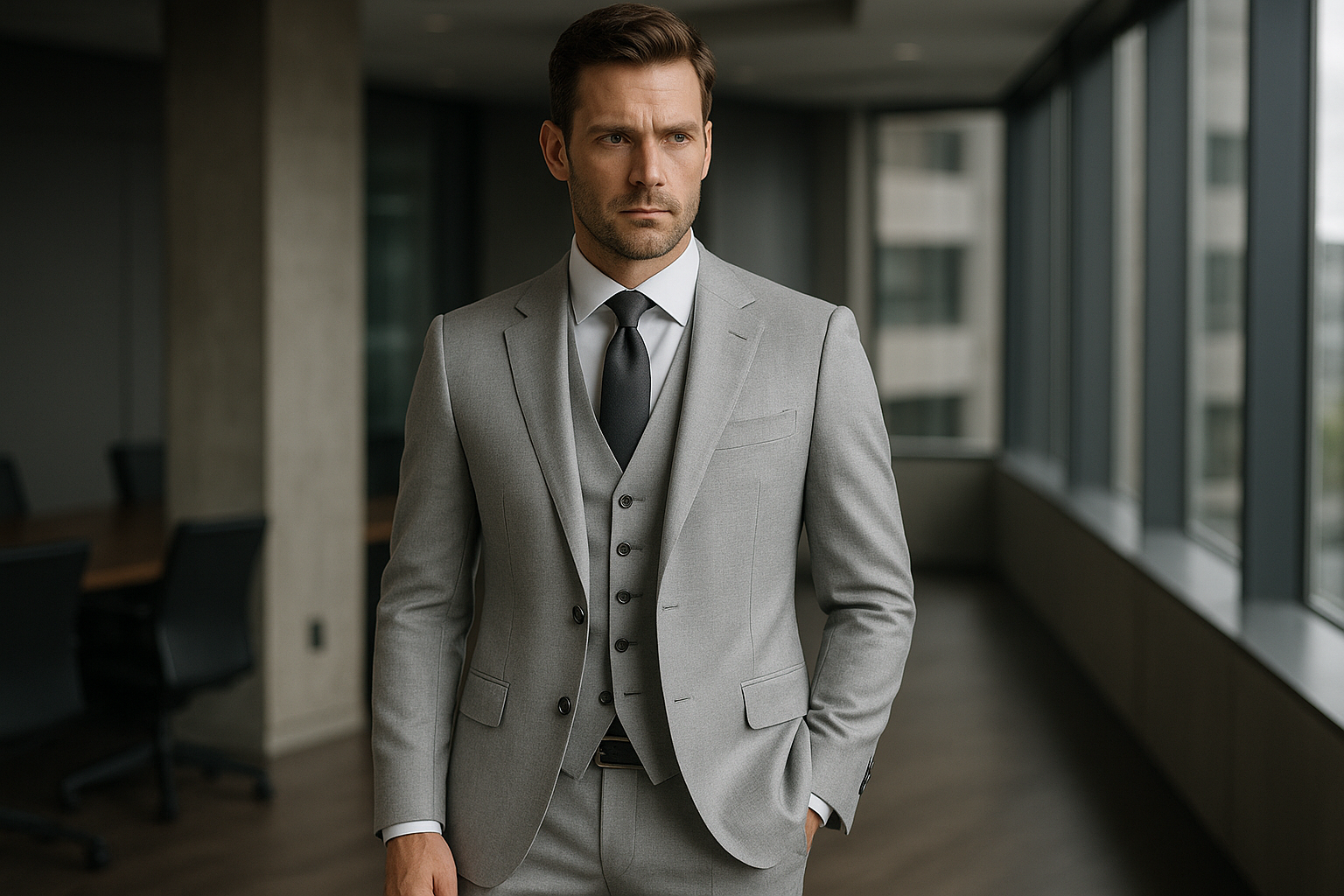 Light Gray Slim Fit