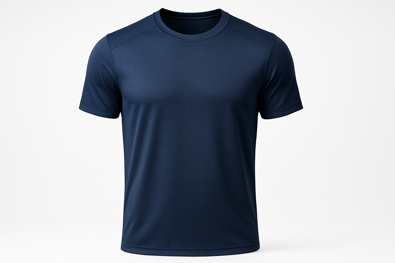 Navy Blue Crew Neck Tee