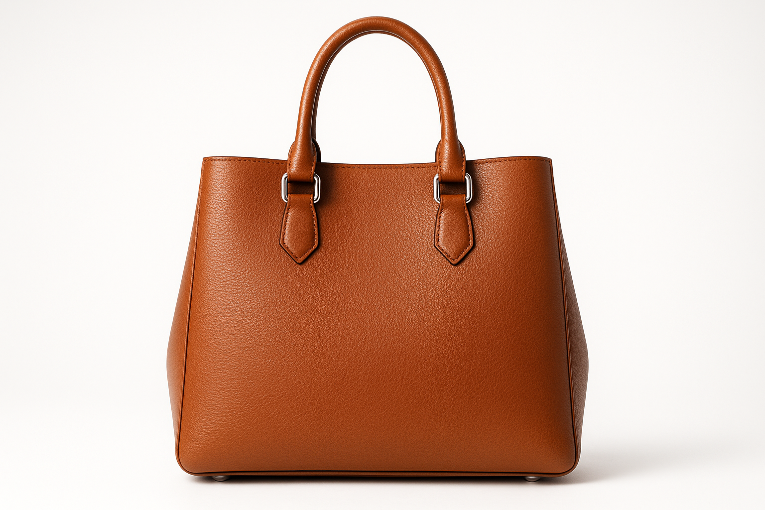 Rich Cognac Brown Medium Tote