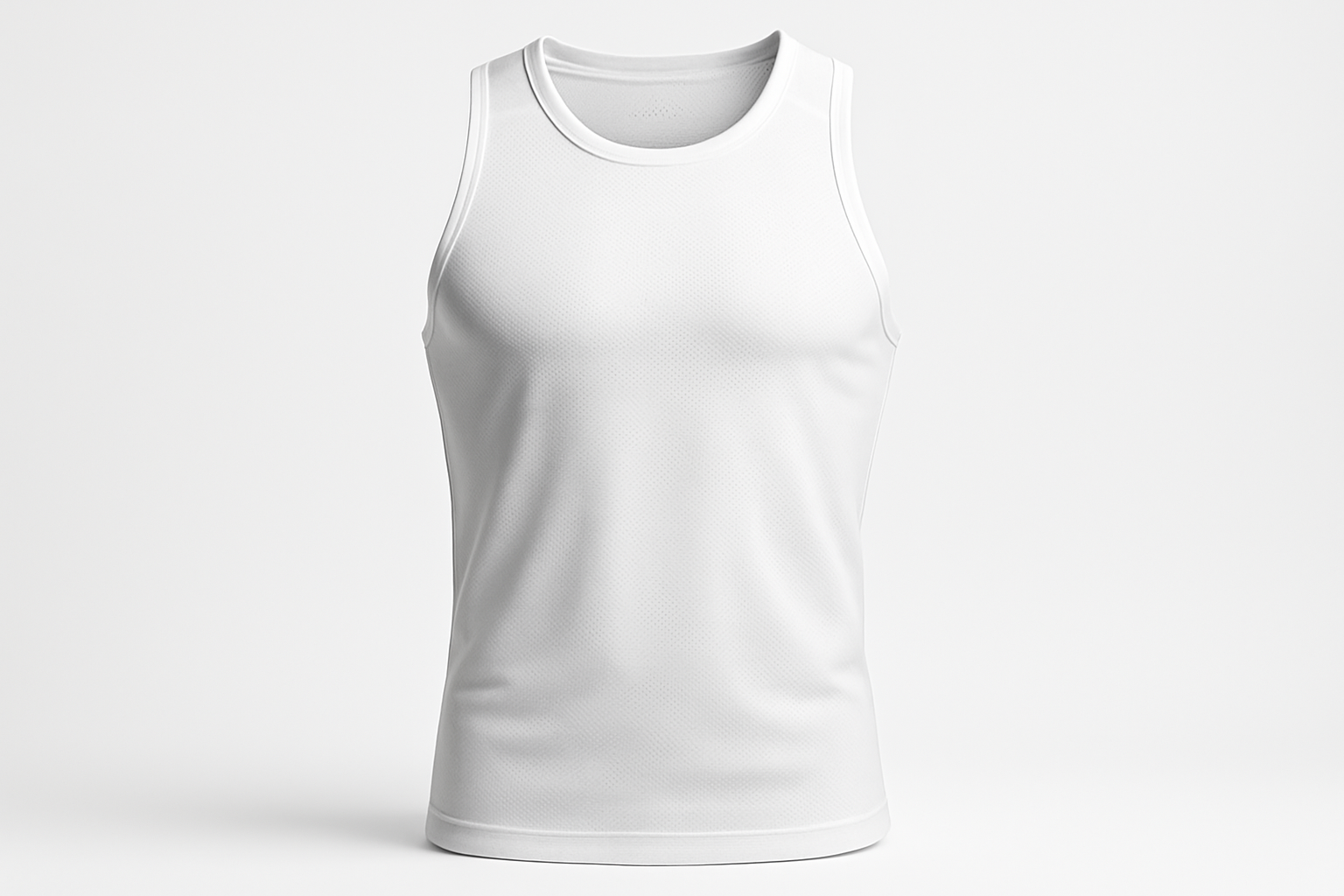 White Athletic Tank Top