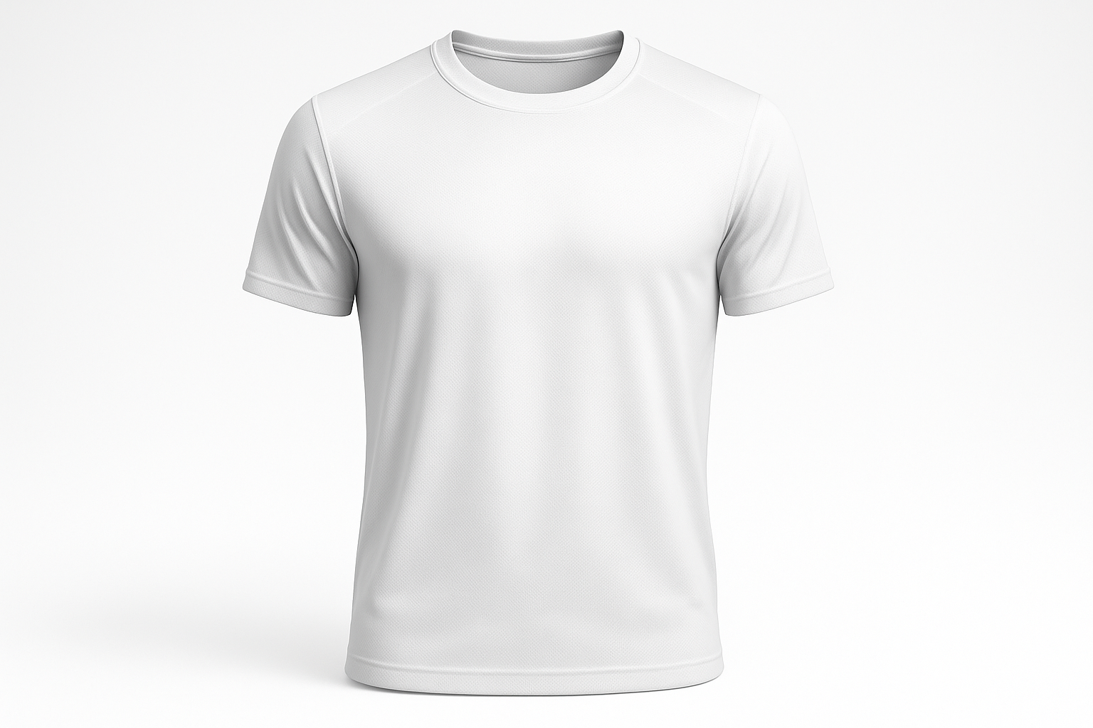 White Crew Neck Tee
