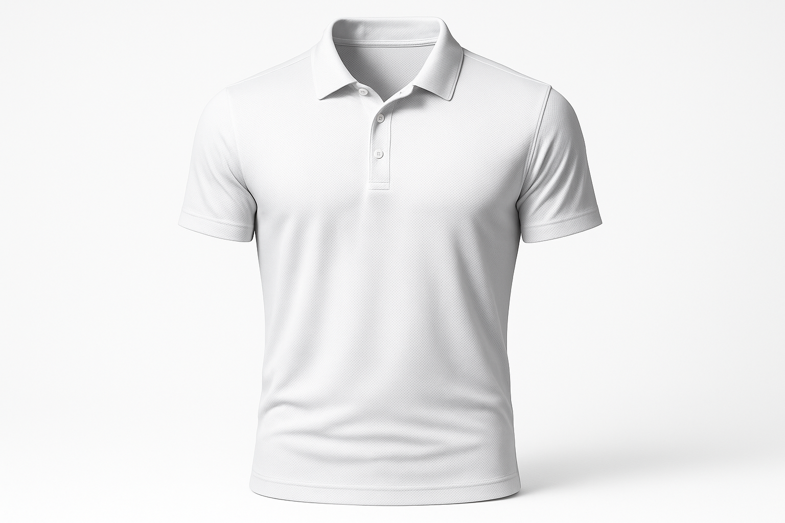 White Performance Polo