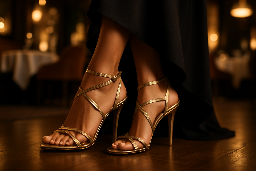 Women's high-heel sandals lifestyle